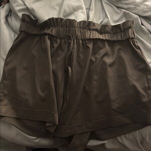 Women's army green shorts